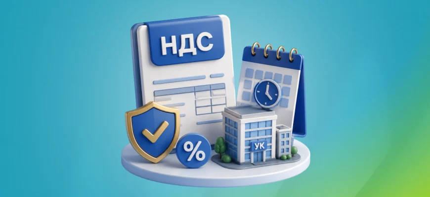 НДС для УК в 2026 году: отсрочка и льготы до 2029