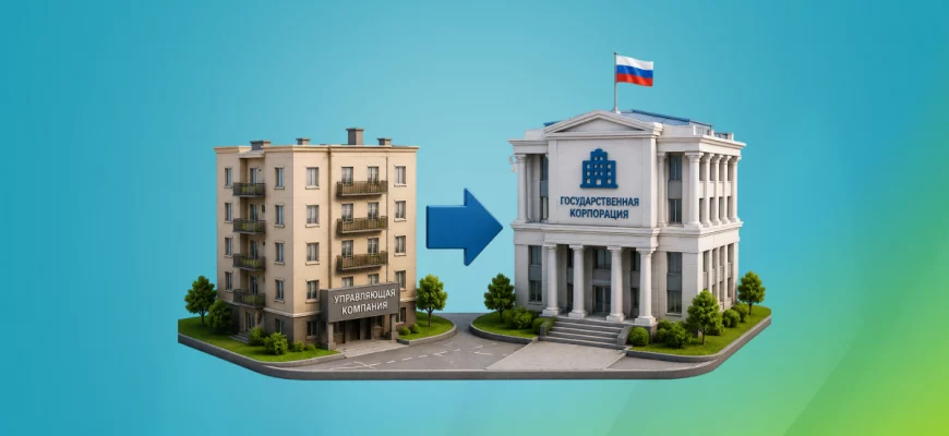 Реформа ЖКХ 2026 — управление многоквартирными домами передадут госкорпорациям