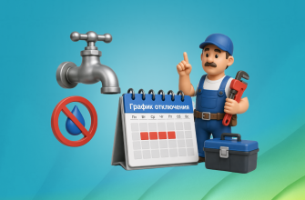 График отключения горячей воды